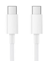 USB-C\ USB-C кабель 20 см, білий — компактний для павербанків та подорожей