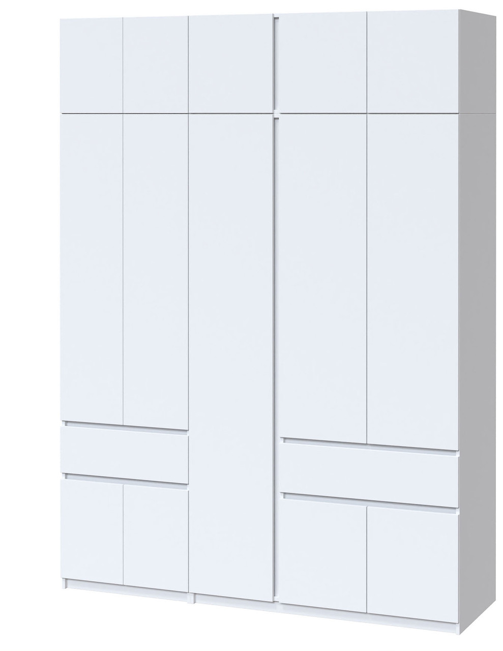 Шафа для одягу 1,8 метра з антресоллю та полицями (182.1 см х 52 см х 240 см) | Майстер Форм Брайт, фото 1