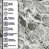 Самоклеючі панелі під сірий мармур 700*770*4мм, фото 3