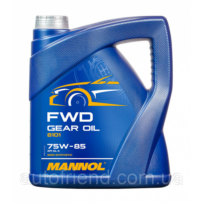 Олива трансм. MANNOL FWD GETRIEBEOEL SAE 75w-85 GL4 4л (4шт/уп), фото 1