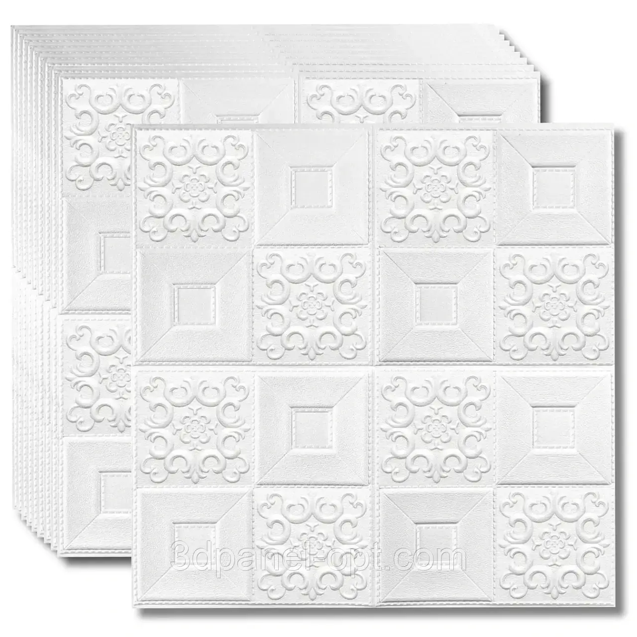 Самоклеюча 3д панель стельова 700*700*4мм, фото 1