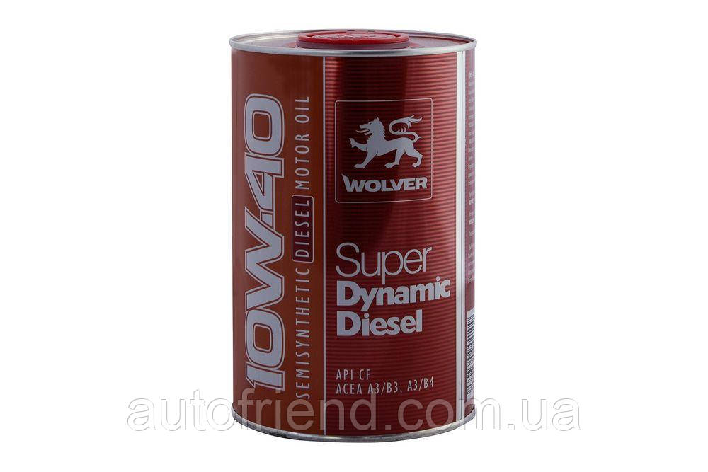 Олива WOLVER Super Dinamic Diesel 10W-40, API CF каністра 1л (12шт уп), фото 1