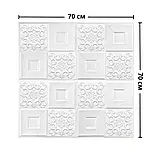 Самоклеюча 3д панель стельова 700*700*4мм, фото 4