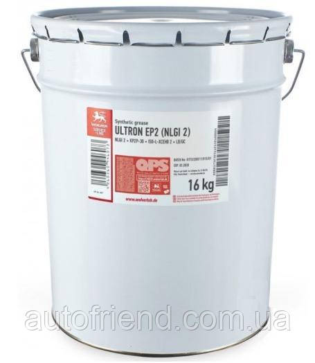 Мастило WOLVER ULTRON EP2 (NLGI 2) (-30С..+160C) (синій) (16кг), фото 1