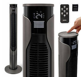 Вентилятор колонний EBERG RIFF 116 см 45 Вт з іонізацією й ароматизацією Антрацит