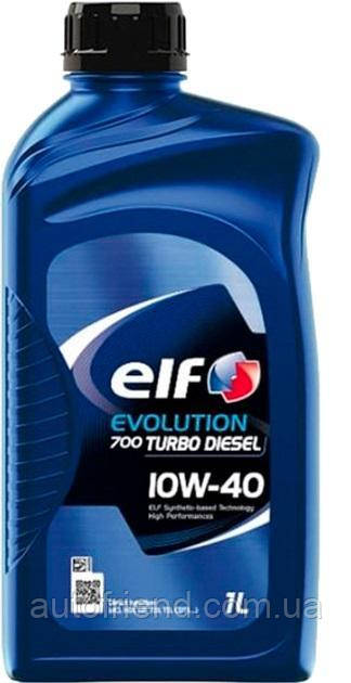 Олива моторна ELF 10w-40 Evolution 700 Turbo Diesel 1л. (12шт уп), фото 1