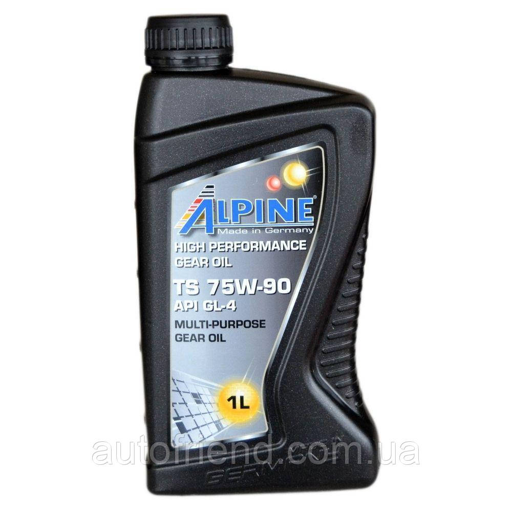 Олива трансм. напівсинт. ALPINE Gear Oil 75W-90 TS GL-5 1л, фото 1