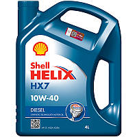 Олива моторна SHELL Helix Diesel HX7 SAE 10W-40 API CF ACEA A3/B4 VW 505.00 MB 229.3 RN 0710 4л (4шт уп)