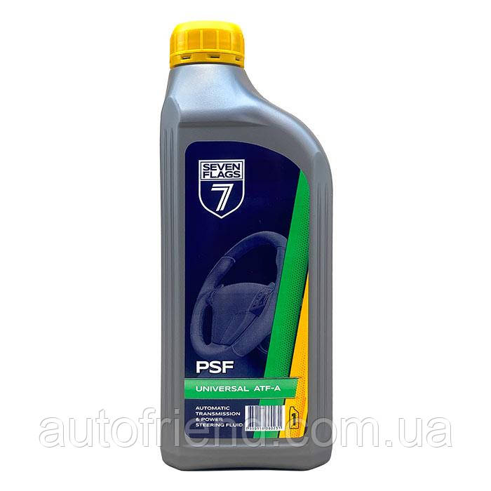 Олива трансмісійна 7FLAGS ATF-A/PSF (каністра 1л ПЕ) (12шт уп), фото 1