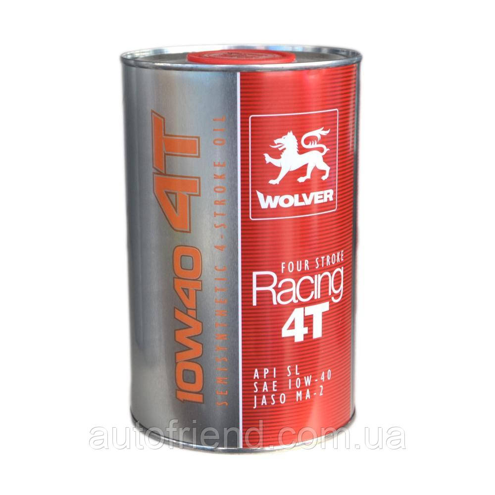 Олива WOLVER FOUR STROKE RAСING 4T 10W-40, API SL каністра 1л (12шт уп), фото 1