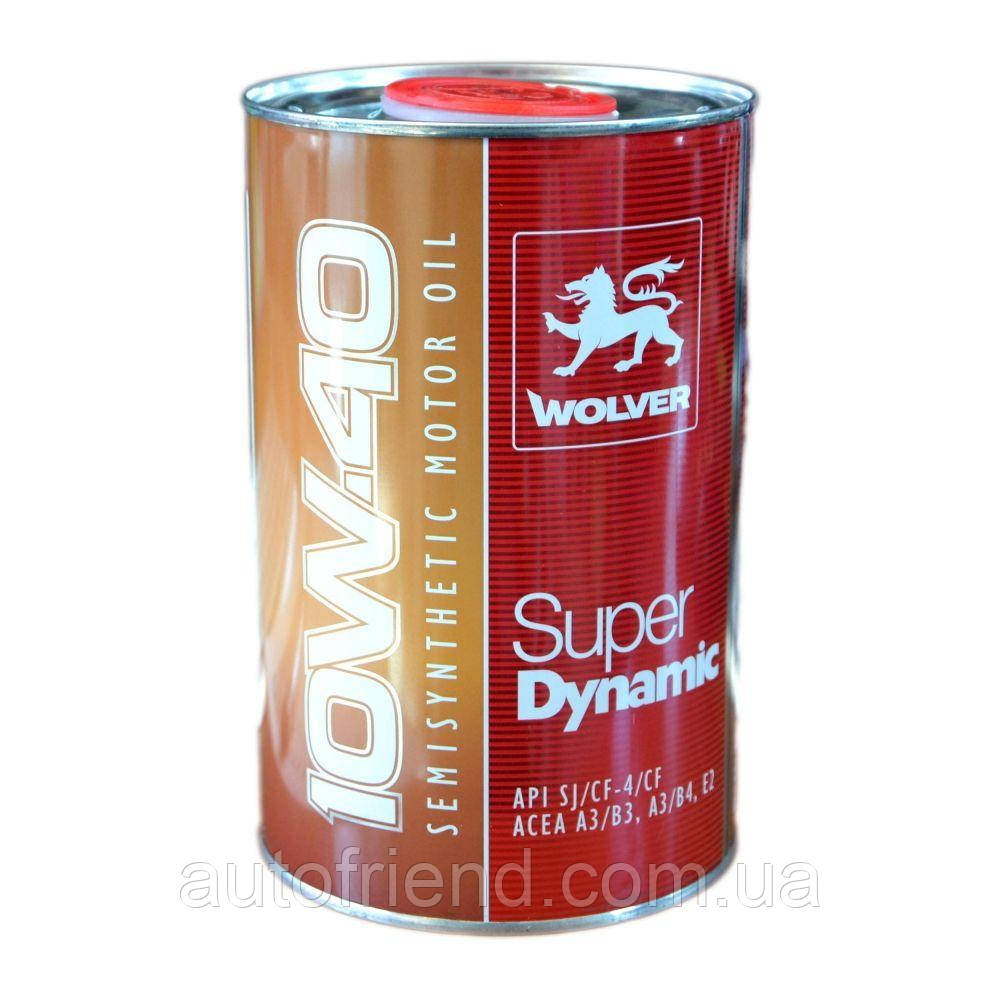 Олива WOLVER Super Dinamic 10W-40, API SL/CF каністра 1л (12шт уп), фото 1