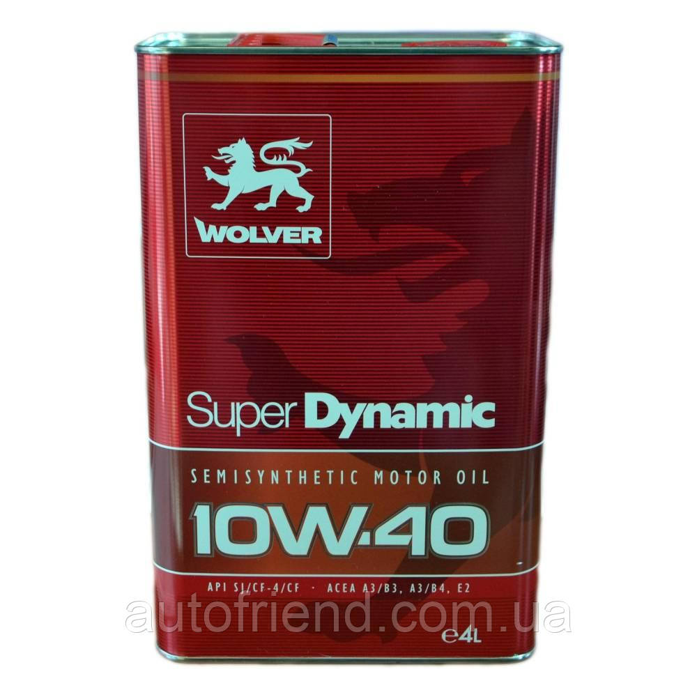 Олива WOLVER Super Dinamic 10W-40, API SL/CF каністра 4л (4шт уп), фото 1