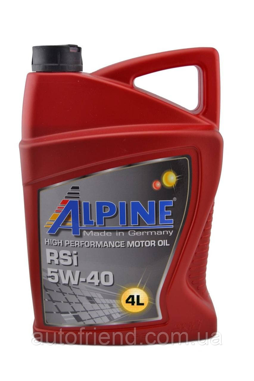 Олива моторна синт. ALPINE 5W-40 RSi ACEA A3/B4-08 • API SN/CF (!!!MB 229.5) 4л, фото 1