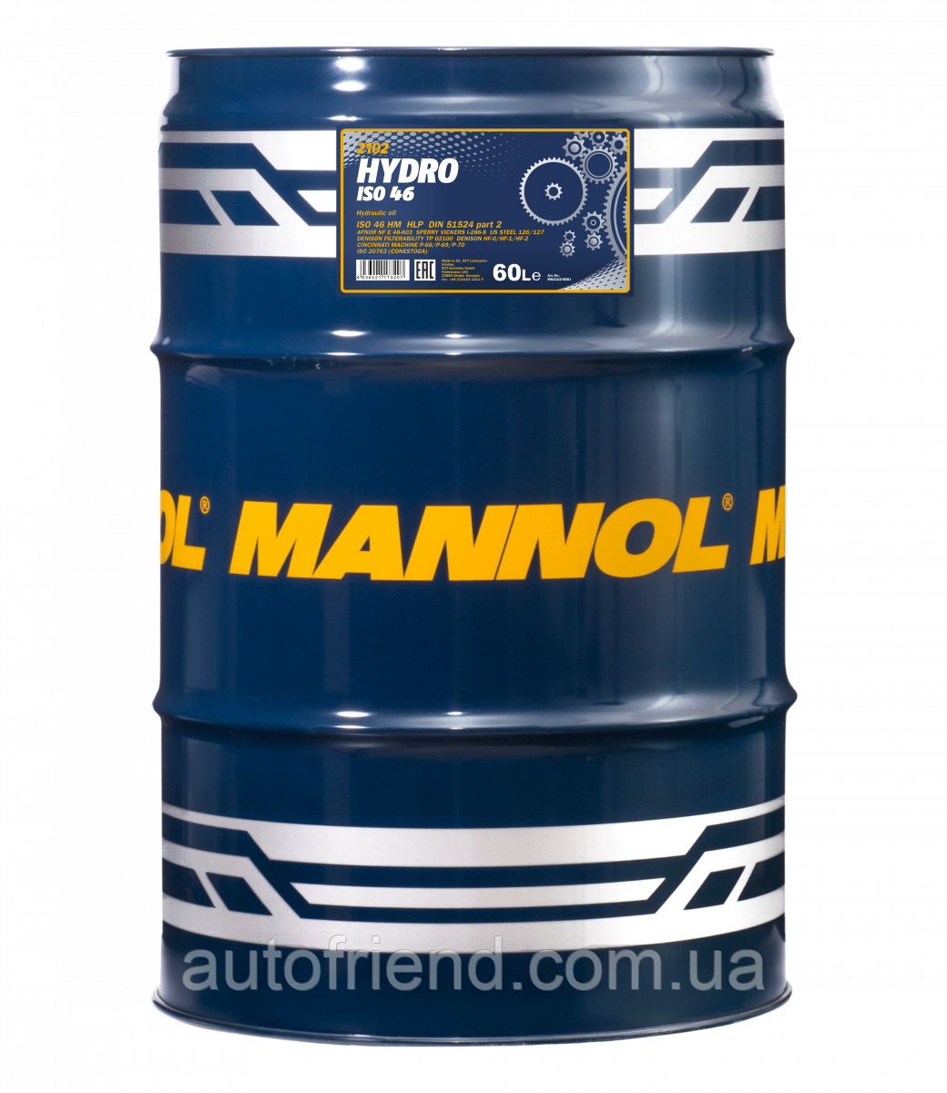 Олива гідрав. MANNOL Hydro 46 60L, фото 1