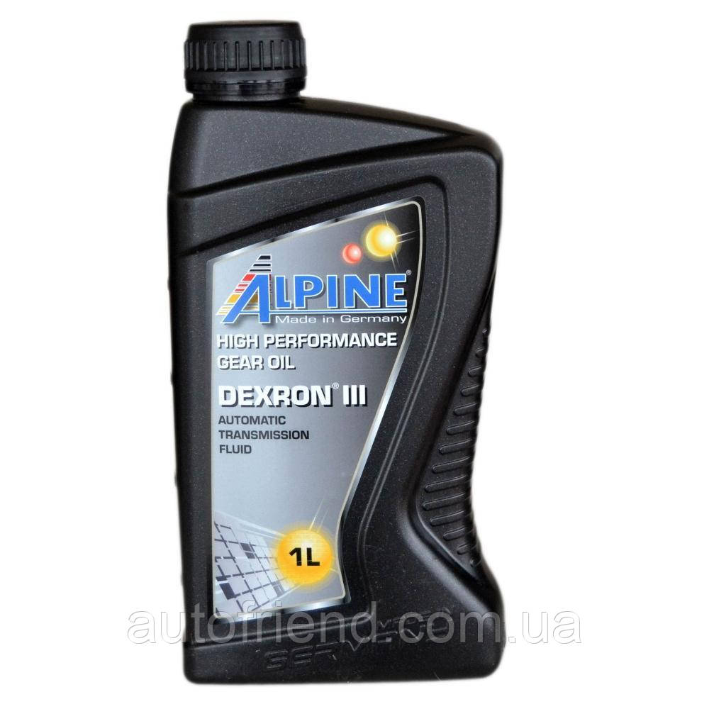 Олива гідравл. трансм. ALPINE ATF Dexron III-Н 1л, фото 1