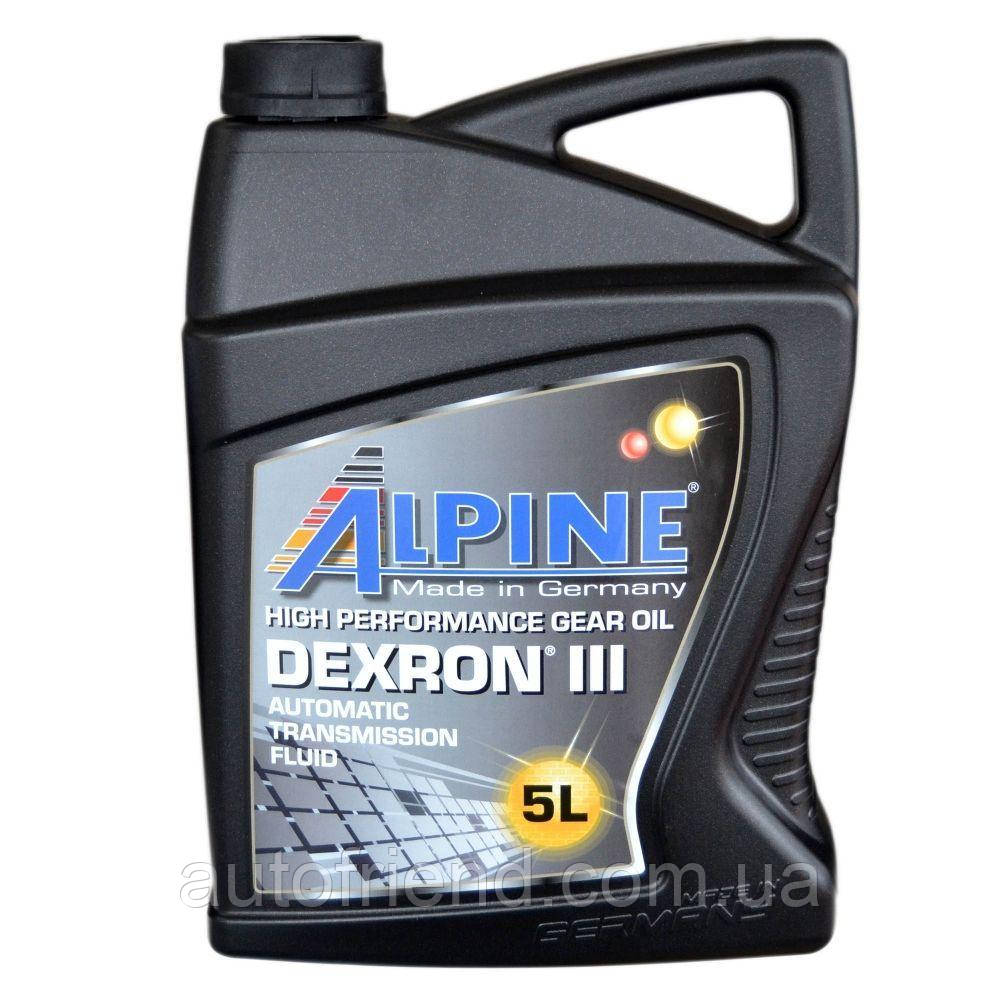 Олива гідравл. трансм. ALPINE ATF Dexron III-Н 5л, фото 1
