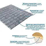 Самоклеючі 3Д панелі, під цеглу сірого кольору. 77х70см.х4мм. 3Д шпалери під цеглу, фото 4