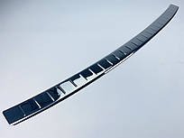 Накладка на задній бампер для Skoda Octavia A5 2005-2010 SW Чорний-хром (TAN24)