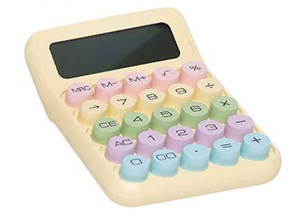 Калькулятор 16х11,5х3 см, бежевий