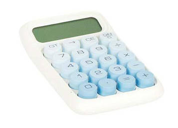 Калькулятор 15,2×9,8×3,2 см, синій