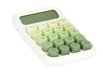 Калькулятор 15,2×9,8×3,2 см, зелений