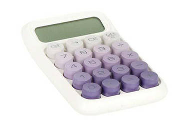 Калькулятор 15,2×9,8×3,2 см, фіолетовий