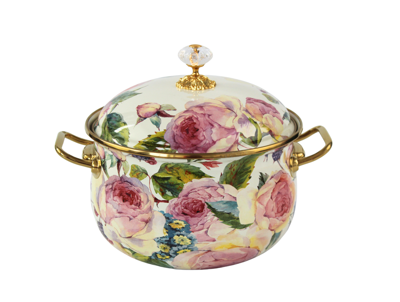 Каструля емальована "PEONY" Elmani з кришкою, 3,8 л, 20 см