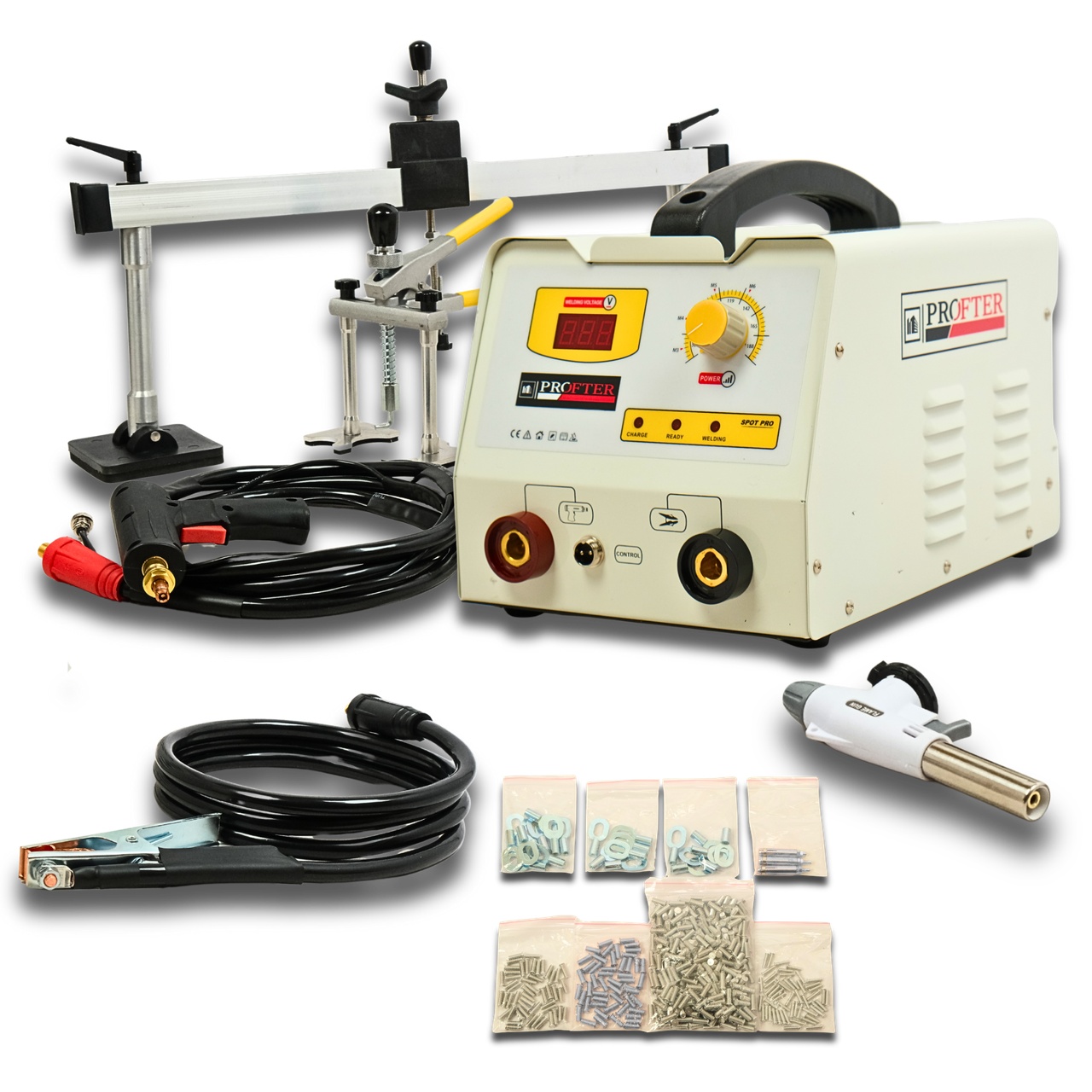 Споттер для точкового зварювання алюмінію Profter M15D (220В, 1.5 кВт)