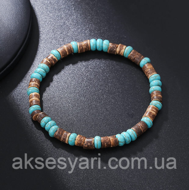 Чоловічий браслет розмір універсальний ЧК-023, фото 1