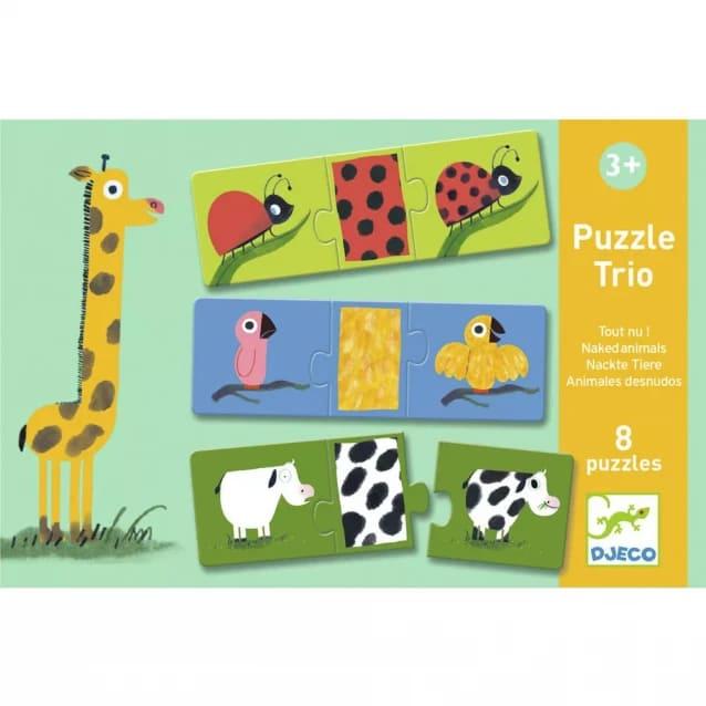 DJECO Тріо-пазл "Одягни тварину" — розвивальний набір для дітей (DJ08186), фото 1