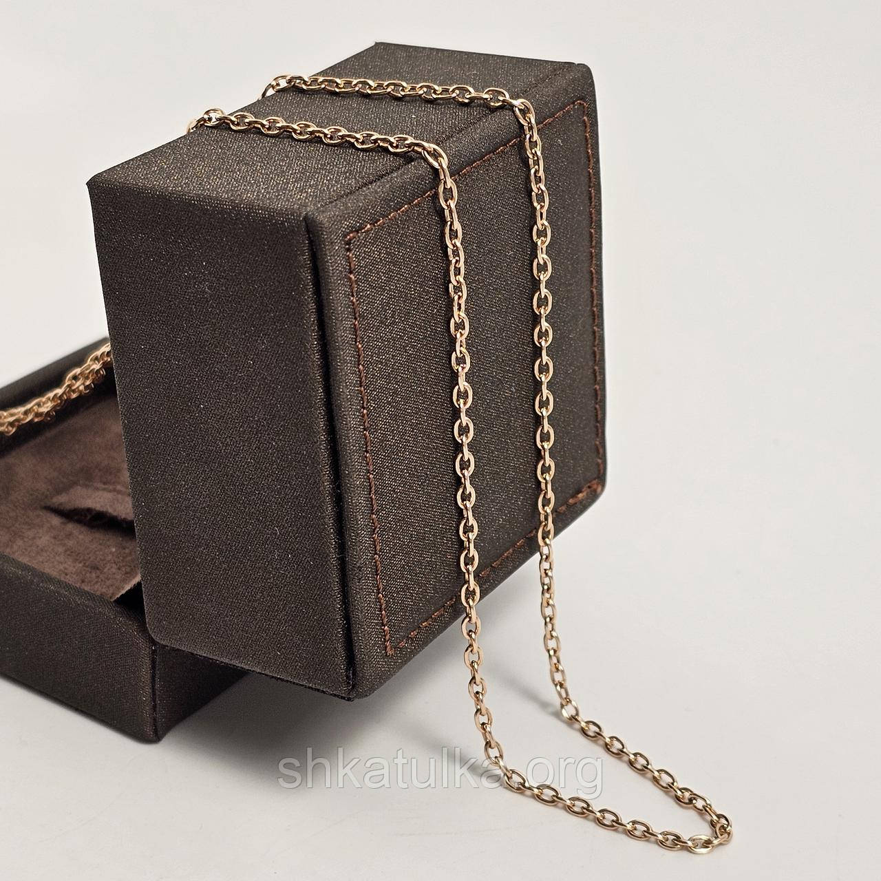 Ланцюжок золотий з якірним плетінням класична 55 см, фото 1