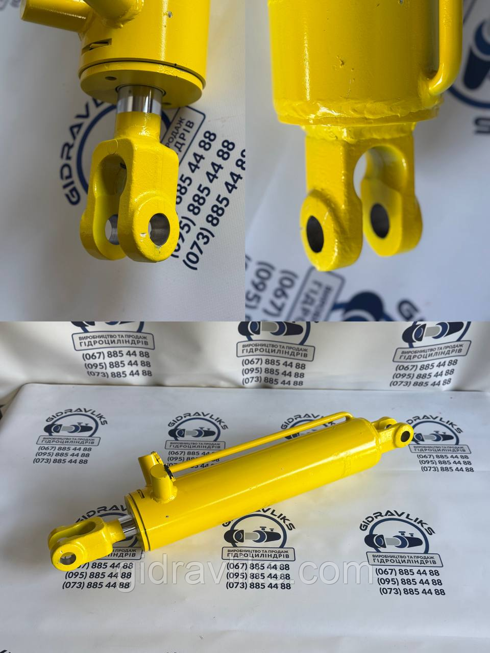 Гідроциліндр 100.40.400.715 з пальцями БДЮ ( хід штока 400 мм) МС100/40х400-3(4).44.1(715), фото 1