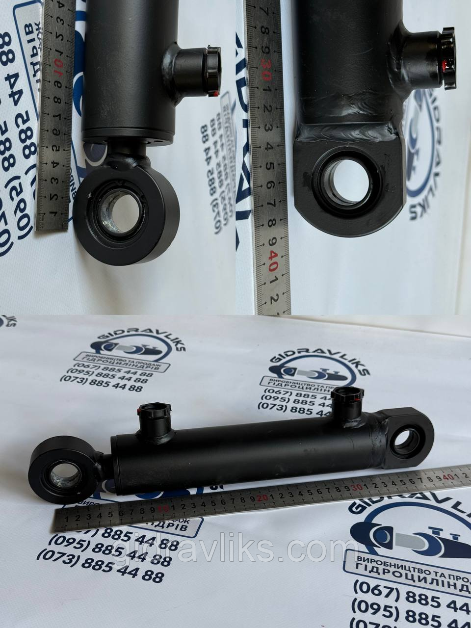 Гідроциліндр ГЦ 50.25.160.360 шс 25 (хід штока 160 мм)  кермовий на міні тракторі., фото 1