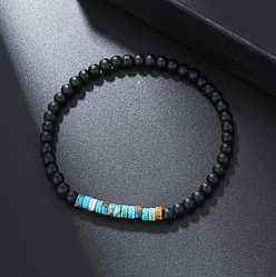 Чоловічий браслет чорний ЧК-024