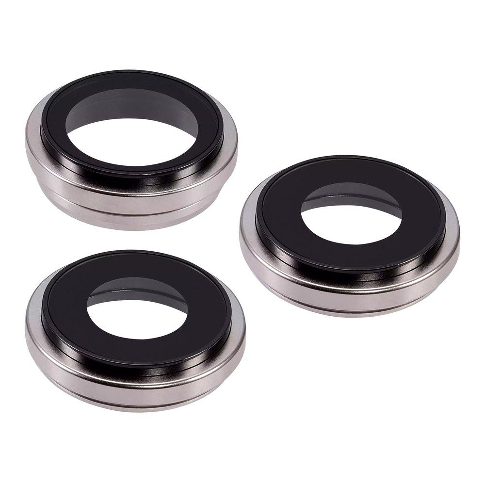 Скло камери для Apple iPhone 16 Pro Max в рамці (Natural titanium) (Original)