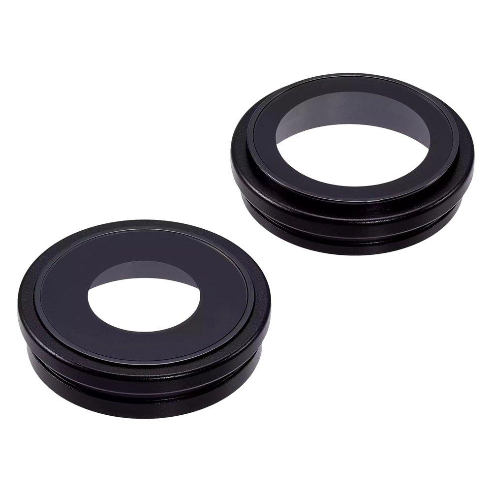 Скло камери для Apple iPhone 16 Plus в рамці (Black) (Original)