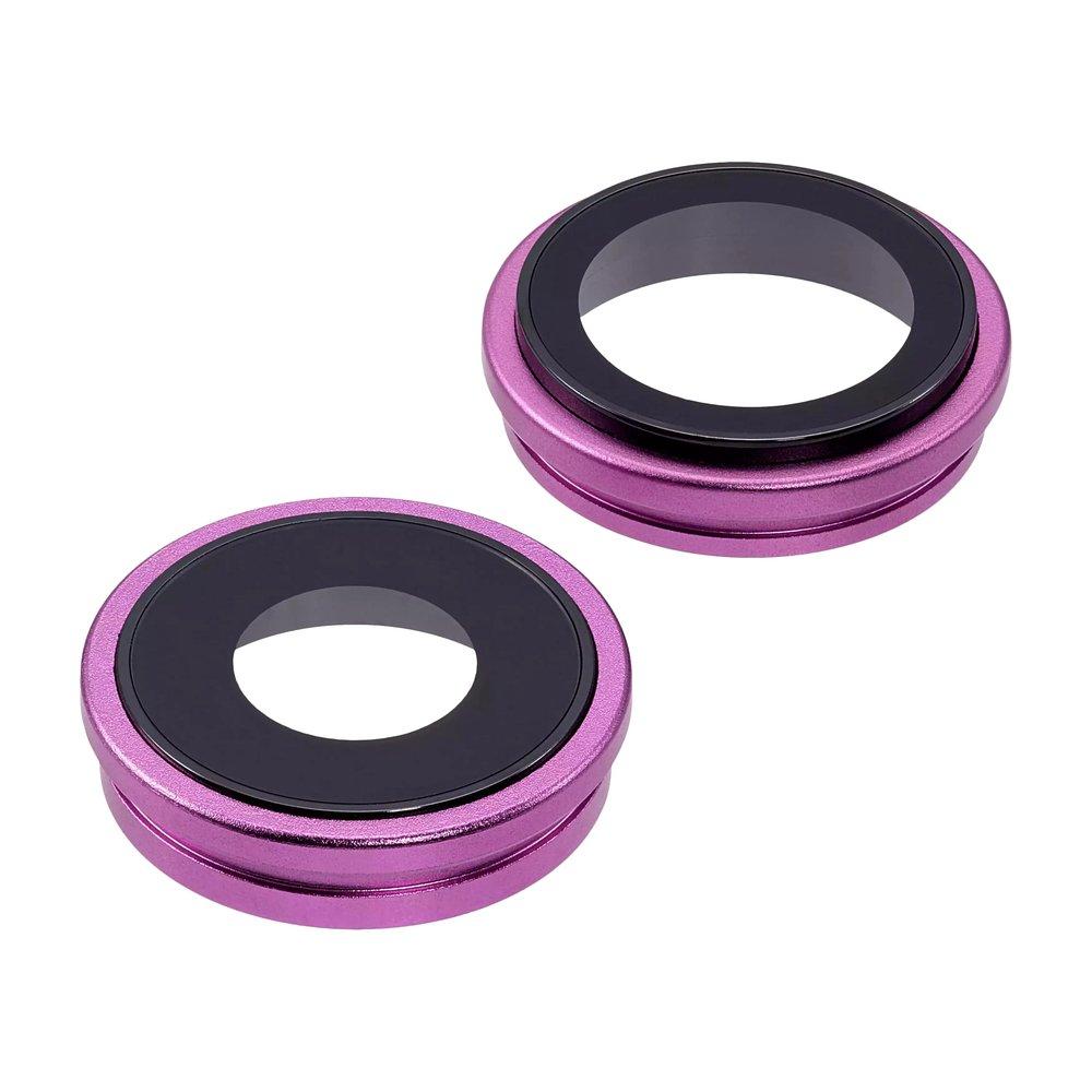 Скло камери для Apple iPhone 16 в рамці (Pink) (Original)