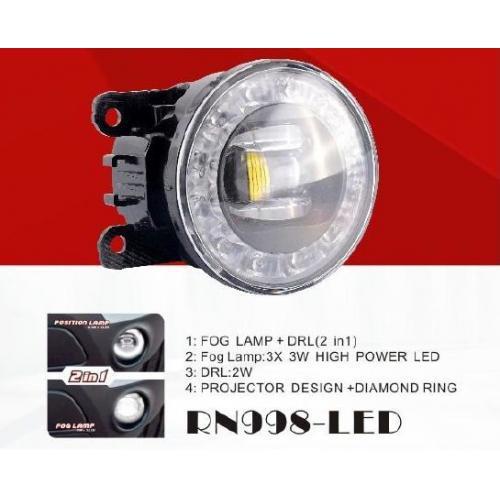 Фари дод. модель Renault/HD/NS/MB/SZ Cars/RN998-LED/12V9W+2W/FOG+DRL/ел. дріт