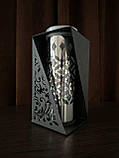 Лампадка сонячна батарея на підставці (Срібна) 24см, фото 3