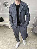 Класичний костюм сірий | 52-033