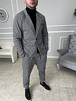 Класичний костюм комбінований | 52-035