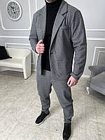 Класичний костюм сірий | 52-037