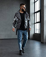 Шкіряна куртка (косуха) чорна | 51-012