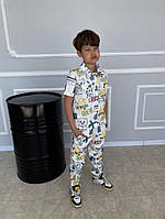 Бенгалиновий дитячій костюм - Білий - 68-003