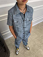 Бенгалиновий дитячій костюм - Блакитний - 68-004