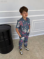 Бенгалиновий дитячій костюм - Синій - 68-005