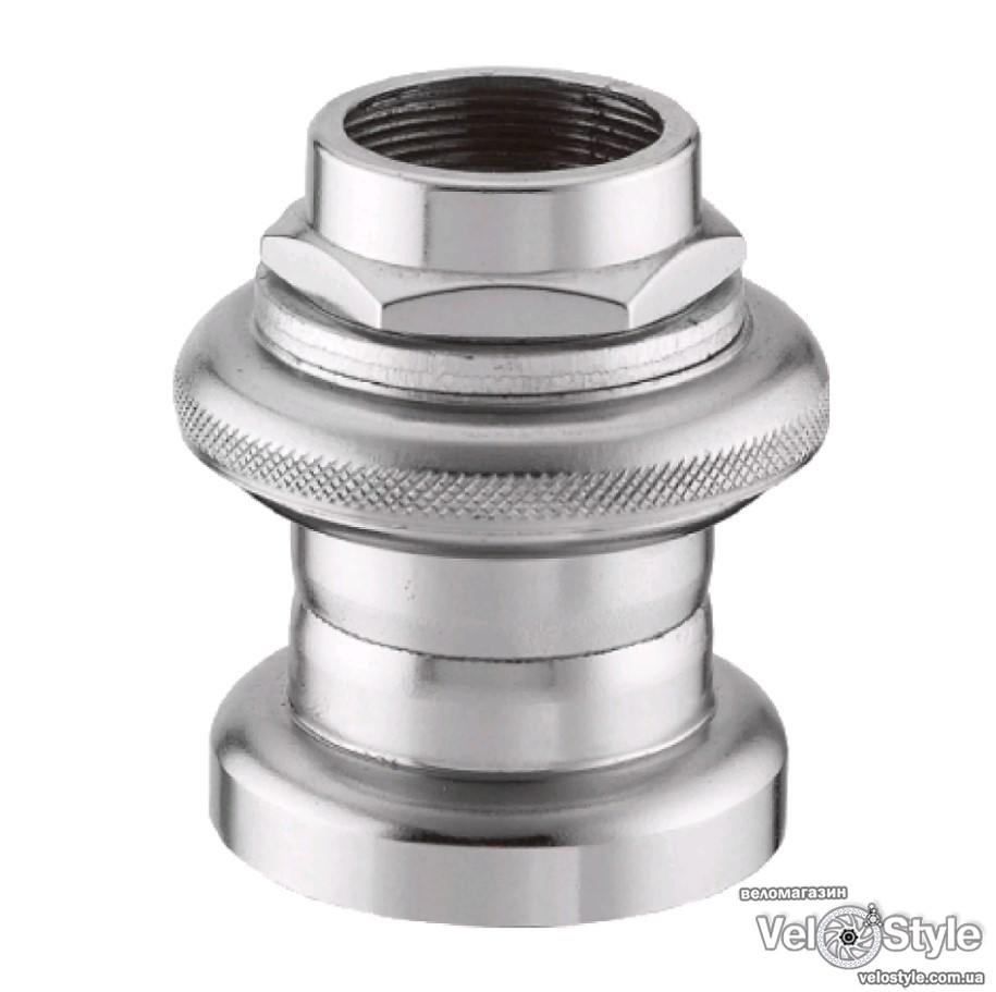 Рульова колонка H800K 1" різьбова, сталева хромована, фото 1