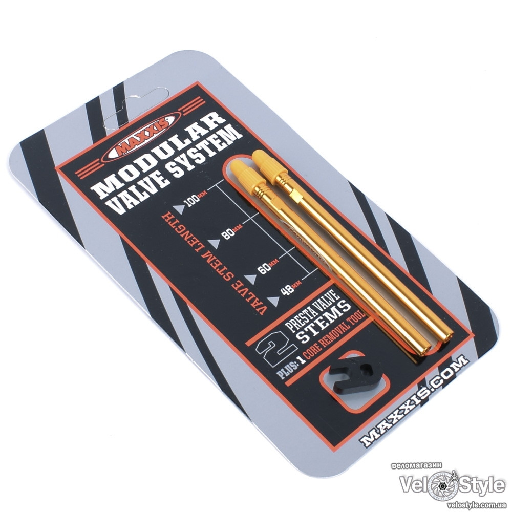 Штуцер MAXXIS MVS Valve L:100мм, золотий, фото 1