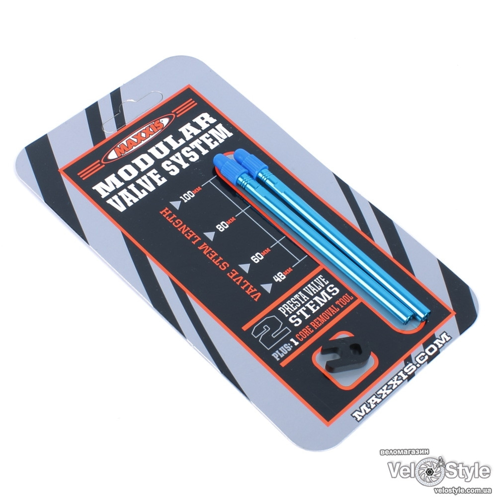 Штуцер MAXXIS MVS Valve L:100мм, синій, фото 1