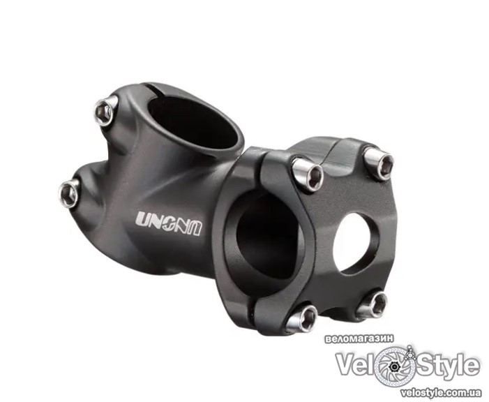 Винос керма UNO AS-013 A-HEAD алюм. 1.1/8" фрезеров, 31.8мм, L:60мм, 25°, чорний, фото 1